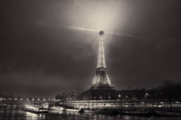 Photograph Mike Kremer Foggy Paris Bw Version on One Eyeland